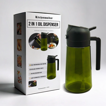 Kitchenmaiden®️ 2-in-1 Oil Dispenser