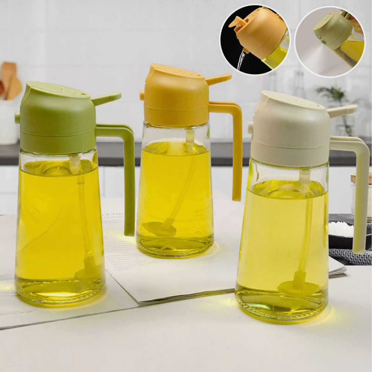 Kitchenmaiden®️ 2-in-1 Oil Dispenser